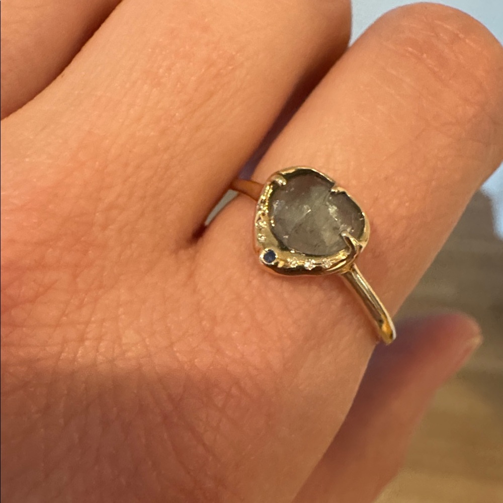 Sirciam 14k yellow gold Sky Shower Tourmaline Ring 8 $1453 - Picture 12 of 15